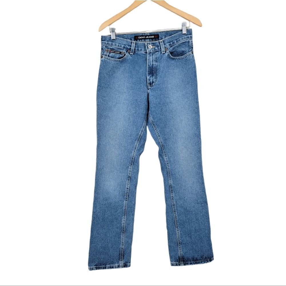 DKNY Vintage 90s Bootcut Cotton No Stretch Denim Jeans Women's Size 8